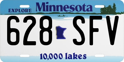 MN license plate 628SFV
