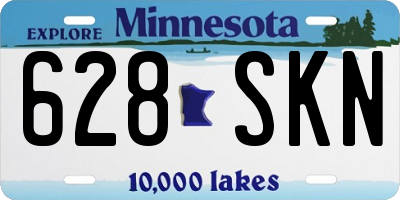MN license plate 628SKN