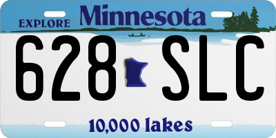 MN license plate 628SLC