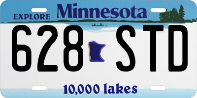 MN license plate 628STD