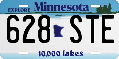 MN license plate 628STE