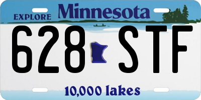 MN license plate 628STF