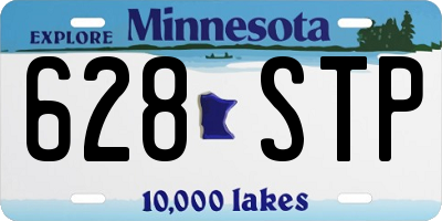 MN license plate 628STP