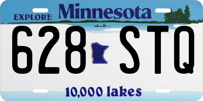 MN license plate 628STQ