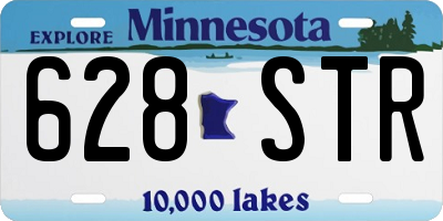 MN license plate 628STR