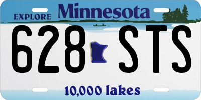 MN license plate 628STS