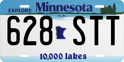 MN license plate 628STT