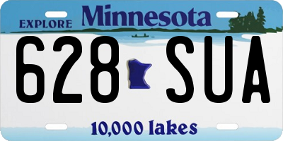 MN license plate 628SUA