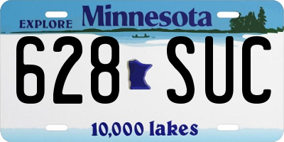 MN license plate 628SUC