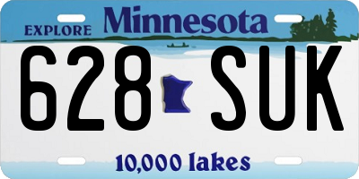 MN license plate 628SUK