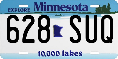MN license plate 628SUQ