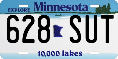 MN license plate 628SUT