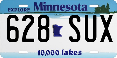 MN license plate 628SUX