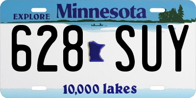 MN license plate 628SUY