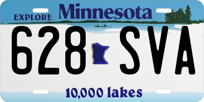 MN license plate 628SVA