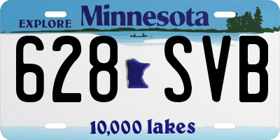 MN license plate 628SVB