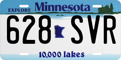 MN license plate 628SVR