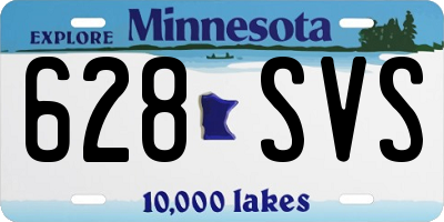 MN license plate 628SVS