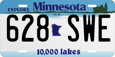 MN license plate 628SWE