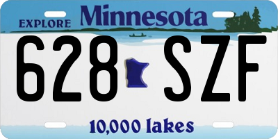 MN license plate 628SZF