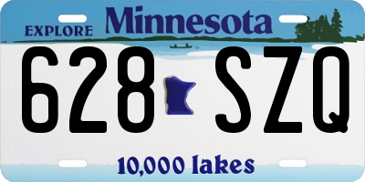 MN license plate 628SZQ