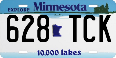 MN license plate 628TCK