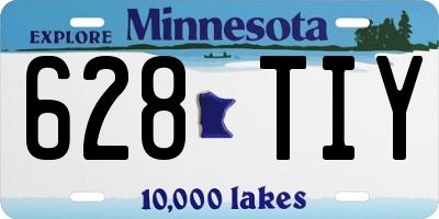MN license plate 628TIY