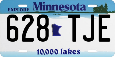 MN license plate 628TJE