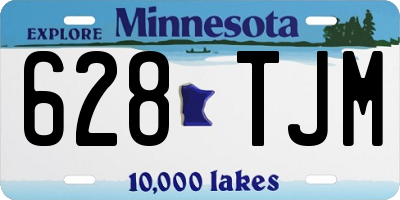 MN license plate 628TJM