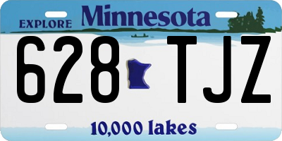 MN license plate 628TJZ