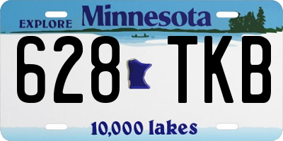 MN license plate 628TKB