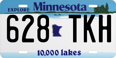 MN license plate 628TKH