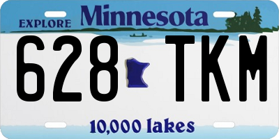 MN license plate 628TKM