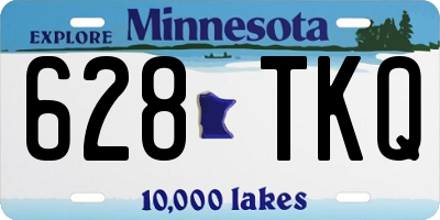 MN license plate 628TKQ