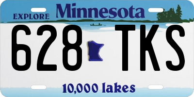 MN license plate 628TKS