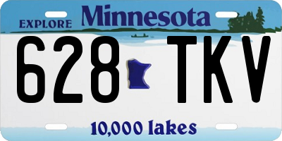 MN license plate 628TKV