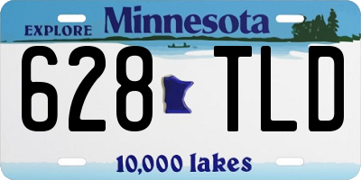 MN license plate 628TLD