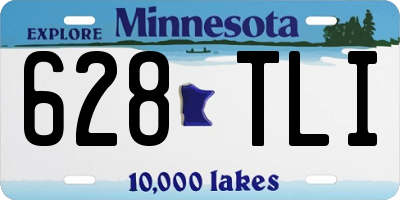 MN license plate 628TLI