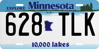 MN license plate 628TLK