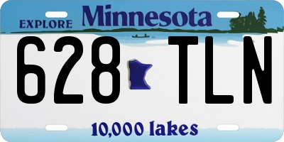 MN license plate 628TLN
