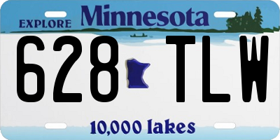 MN license plate 628TLW