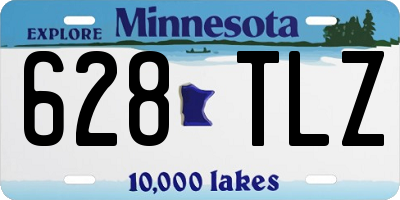 MN license plate 628TLZ