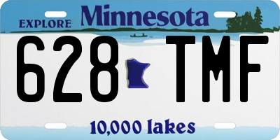 MN license plate 628TMF