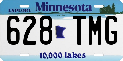 MN license plate 628TMG