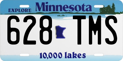 MN license plate 628TMS