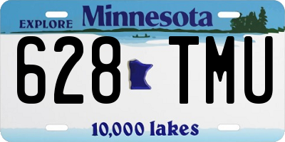MN license plate 628TMU