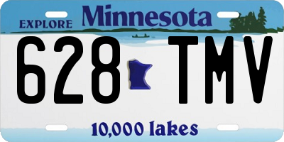 MN license plate 628TMV