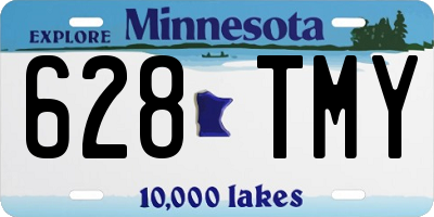 MN license plate 628TMY