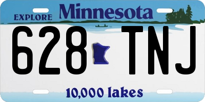 MN license plate 628TNJ