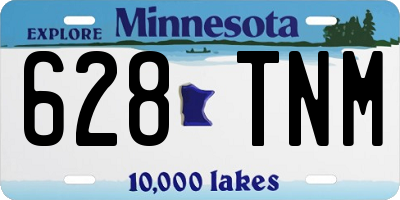 MN license plate 628TNM